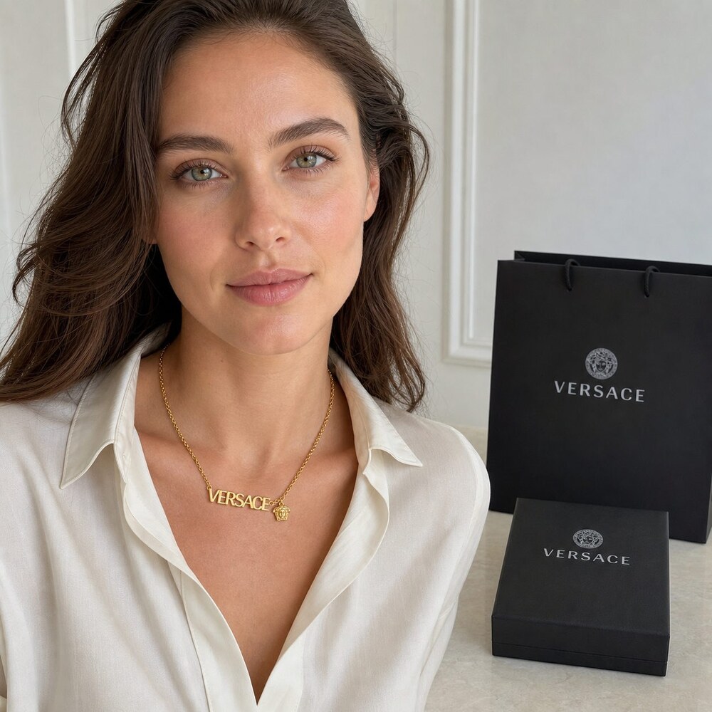 Versace Bold Statement Necklace Style 4 | New with Box - Picture 8 of 9